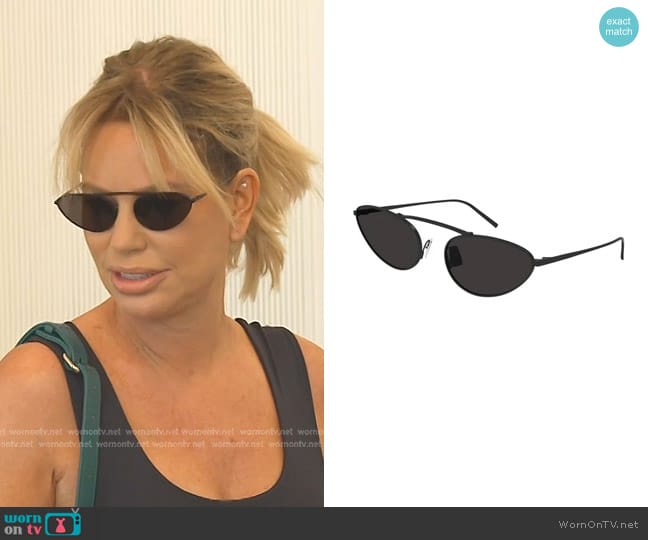 Saint Laurent SL 538 Sunglasses worn by Caroline Stanbury (Caroline Stanbury) on The Real Housewives of Dubai