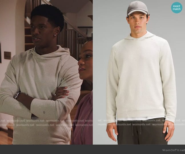 Lululemon Textured Double-Knit Cotton Hoodie worn by Lando (Martin Bobb-Semple) on All American Homecoming