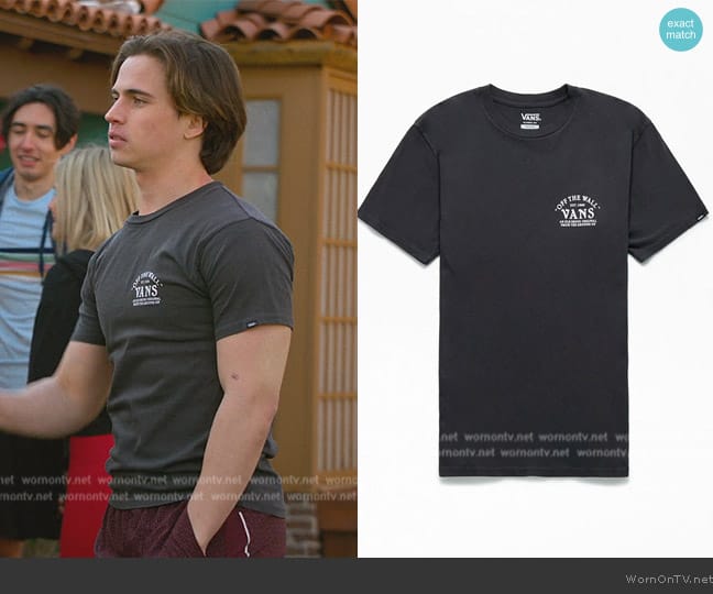 Vans Ground Up T-Shirt worn by Robby Keene (Tanner Buchanan) on Cobra Kai