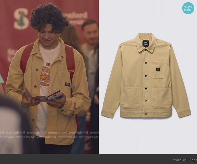 Vans Jacket Drill Chore Coat Corduroy worn by Miguel Diaz (Xolo Mariduena) on Cobra Kai