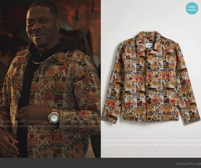 Wax London Iggy Jacket worn by Cam Watkin (Mitchell Edwards) on All American Homecoming