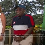 Al Roker’s colorblock polo shirt and sneakers on Today