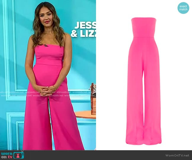 Alex Perry Mandel Jumpsuit worn by Jessica Alba on Today