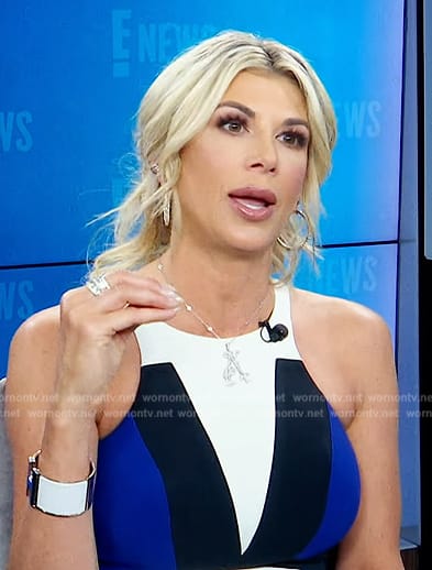 Alexis Bellino's colorblock dress on E! News