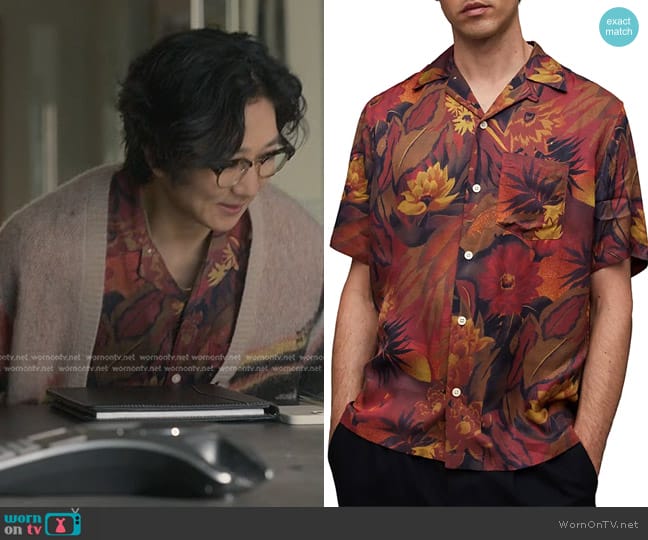 All Saints Gozo Short Sleeve Shirt worn by Daniel Kim (Tim Jo) on Reasonable Doubt