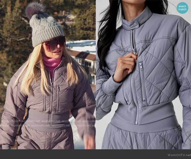 Alo Yoga Snowrider Puffer Jacket worn by Tamra Judge on The Real Housewives of Orange County