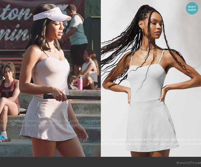 Alo Courtside Tennis Dress worn by Thea (Camille Hyde) on All American Homecoming