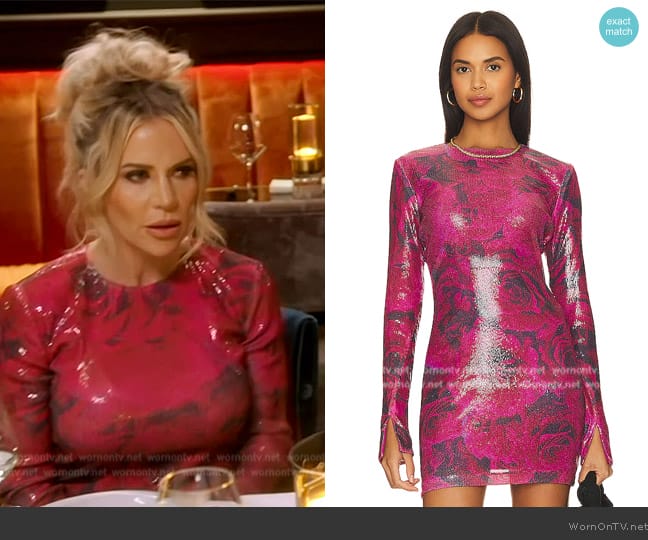 Amanda Uprichard Ayla Mini Dress worn by Jennifer Pedranti on The Real Housewives of Orange County