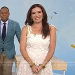 Amy E. Goodman’s white embroidered midi dress on Today