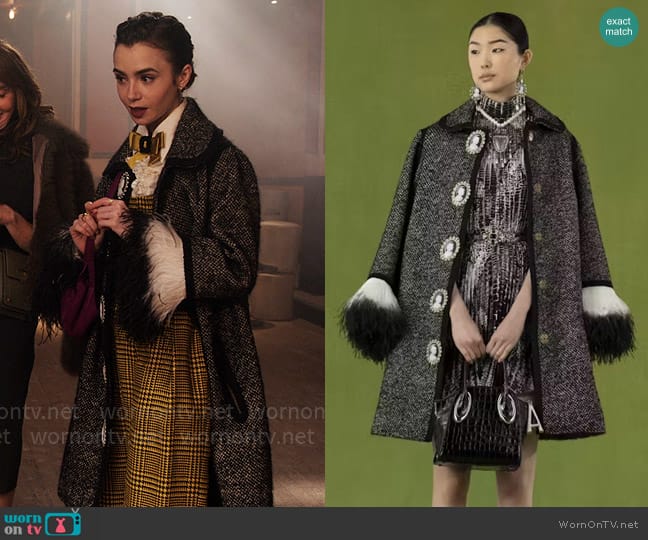 Andrew Gn Fall/Winter 2022 Collection worn by Emily Cooper (Lily Collins) on Emily in Paris