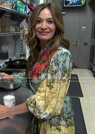 Anna Francese Gass's floral dress on Today