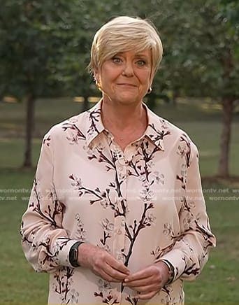 Anne’s pink floral blouse on Today