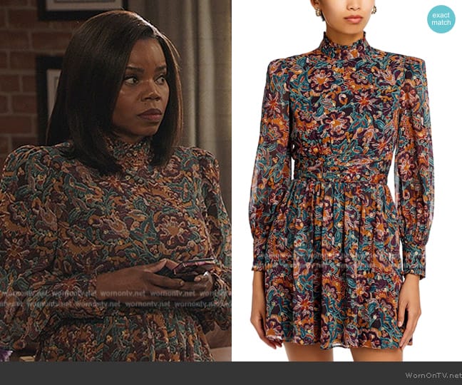 Aqua Ruched Waist Dress worn by Amara Patterson (Kelly Jenrette) on All American Homecoming