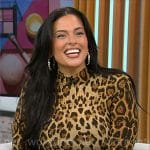 Ashley Graham’s leopard print dress on CBS Mornings