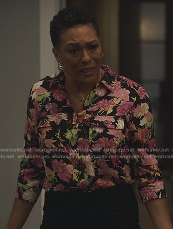 Aunty Vy’s floral print blouse on Bel-Air