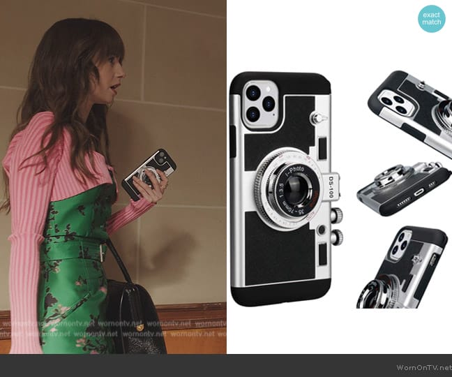 Awsaccy Iphone Case worn by Emily Cooper (Lily Collins) on Emily in Paris