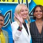 Dr. Pauline Maki’s black blouse and white blazer on Good Morning America