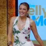 Blake Lively’s white floral print dress on Live with Kelly and Mark