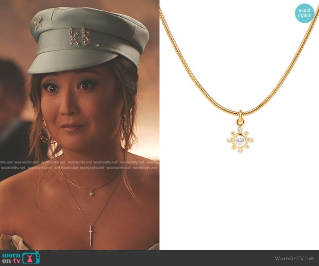 Bôneur Paris Helios Necklace worn by Mindy Chen (Ashley Park) on Emily in Paris