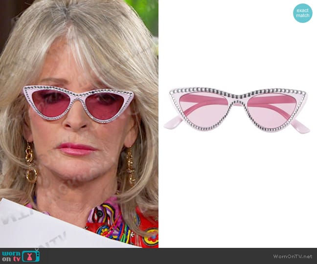 BP 50mm Cat Eye Sunglasses worn by Hattie Adams (Deidre Hall) on Days of our Lives