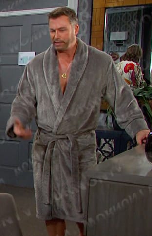 Brady's grey robe on Days of our Lives