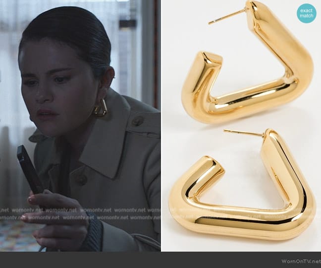 Brinker + Eliza Goldie Hoops worn by Mabel Mora (Selena Gomez) on Only Murders in the Building