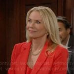 Brooke’s red suit on The Bold and the Beautiful