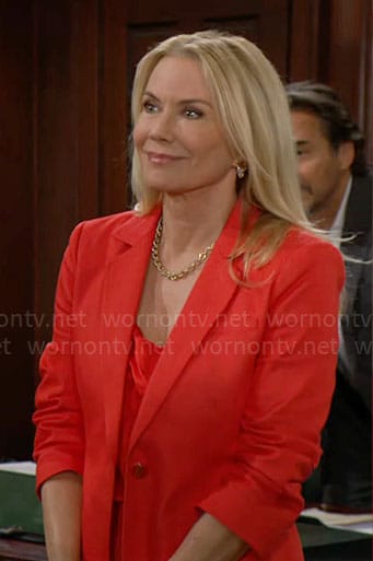 Brooke's red suit on The Bold and the Beautiful