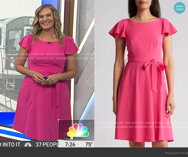 WornOnTV: Emily’s pink tie waist dress on Today | Emily West | Clothes ...