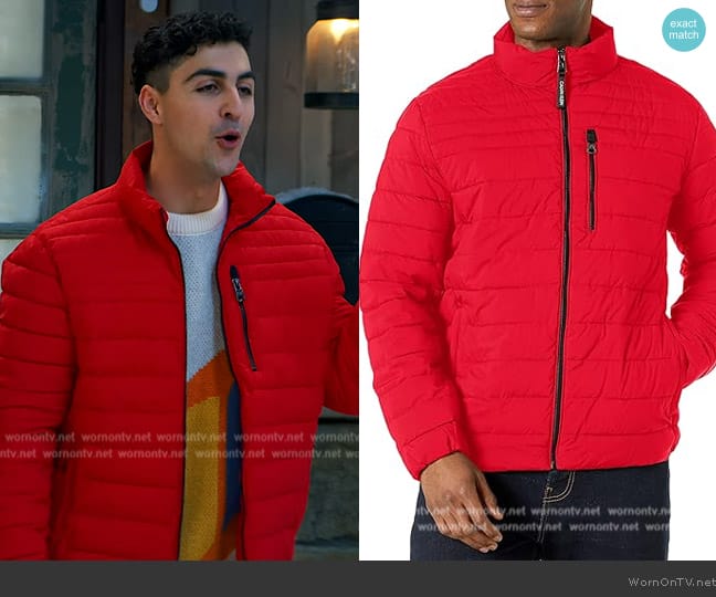 Calvin Klein Lightweight Puffer Water-Resistant Down Men’s Jacket worn by Parker Preston (Trevor Tordjman) on Bunkd