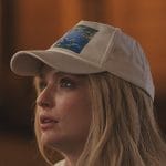 Camille’s water lily print cap on Emily in Paris