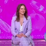 Carli Whitwell’s lilac blazer and pant suit on Good Morning America