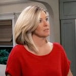 Carly’s red top on General Hospital