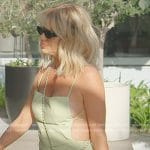 Caroline’s lime green strappy dress on The Real Housewives of Dubai