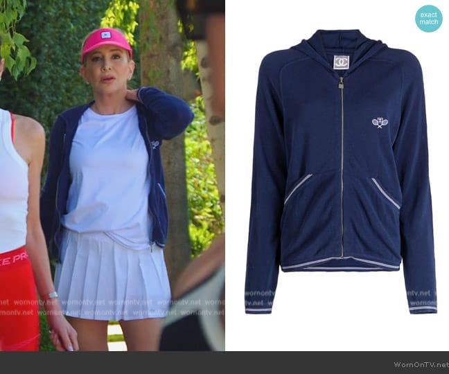 Chanel 2005 Sports Line hooded track jacket worn by Shannon Beador on The Real Housewives of Orange County