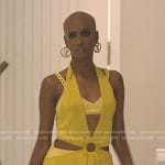 Chanel’s yellow chain strap bikini on The Real Housewives of Dubai