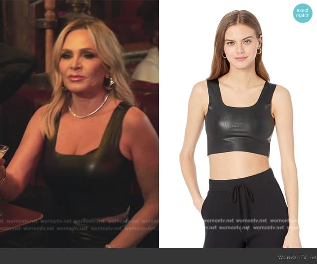 Commando Leather Crop Top worn by Tamra Judge on The Real Housewives of Orange County