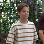 Connor’s striped t-shirt on The Young and the Restless