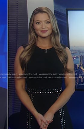 Dani’s black studded dress on Good Morning America