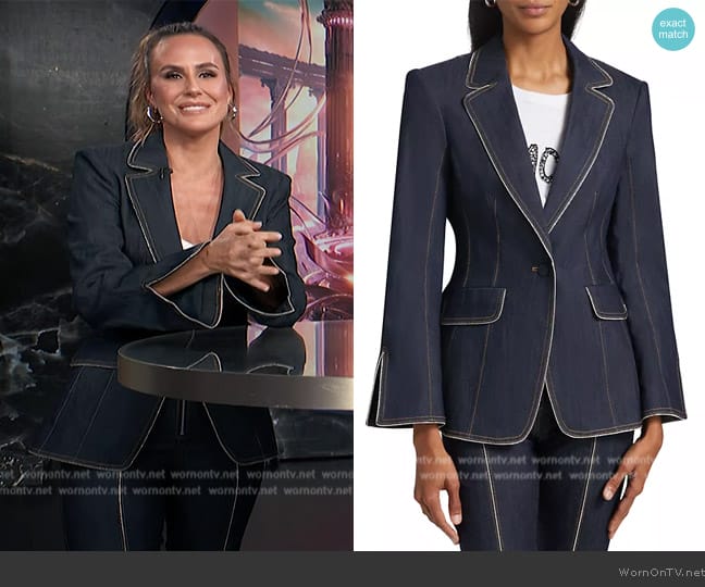 Cinq a Sept Danicka Blazer worn by Keltie Knight on E! News