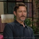 Daniel’s rib knit shirt on The Young and the Restless