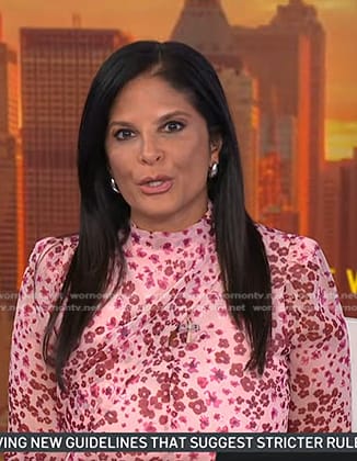 Darlene's pink floral dress on Today