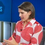 Daryn Carp’s circle print blouse on E! News