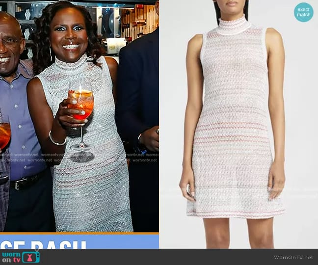 Missoni Sleeveless Ombré Knit Minidress worn by Deborah Roberts on Today