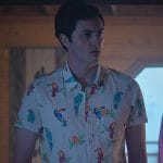 Demitri’s bird print shirt on Cobra Kai