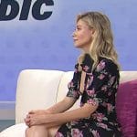 Desi Lydic’s black rose print dress on Today