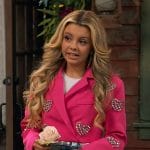 Destiny’s pink heart embellished blazer on Bunkd