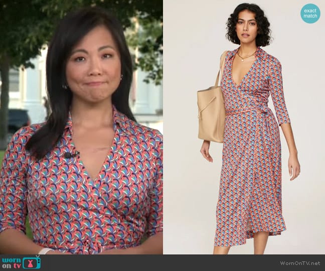 Diane von Furstenberg Abigail Dress worn by Weijia Jiang on CBS Mornings