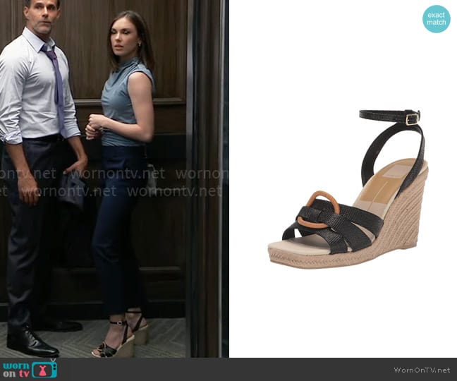 Dolce Vita Maze Wedge Sandals worn by Willow Tait (Katelyn MacMullen) on General Hospital