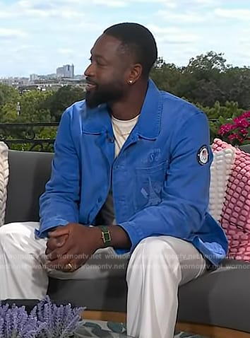 Dwane Wade's blue embroidered jacket by Today